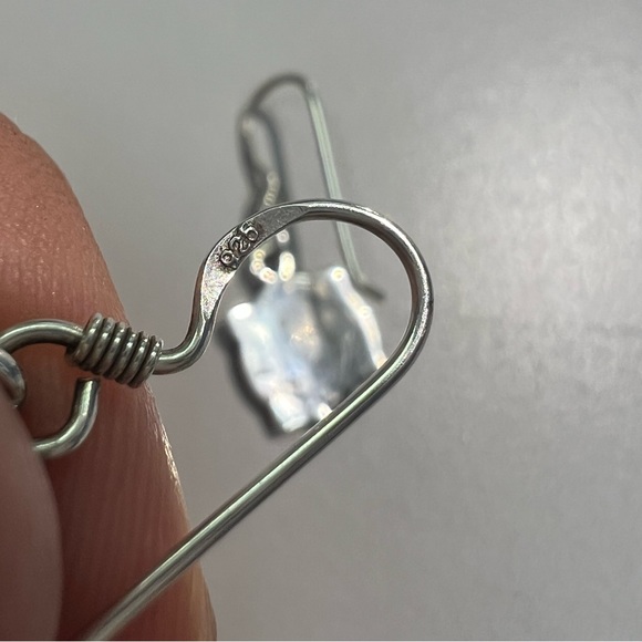 Sterling Silver 925 Antique Celtic Shield Earrings - Picture 4 of 8